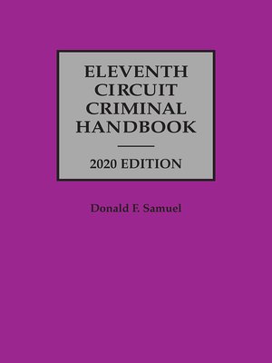cover image of Eleventh Circuit Criminal Handbook